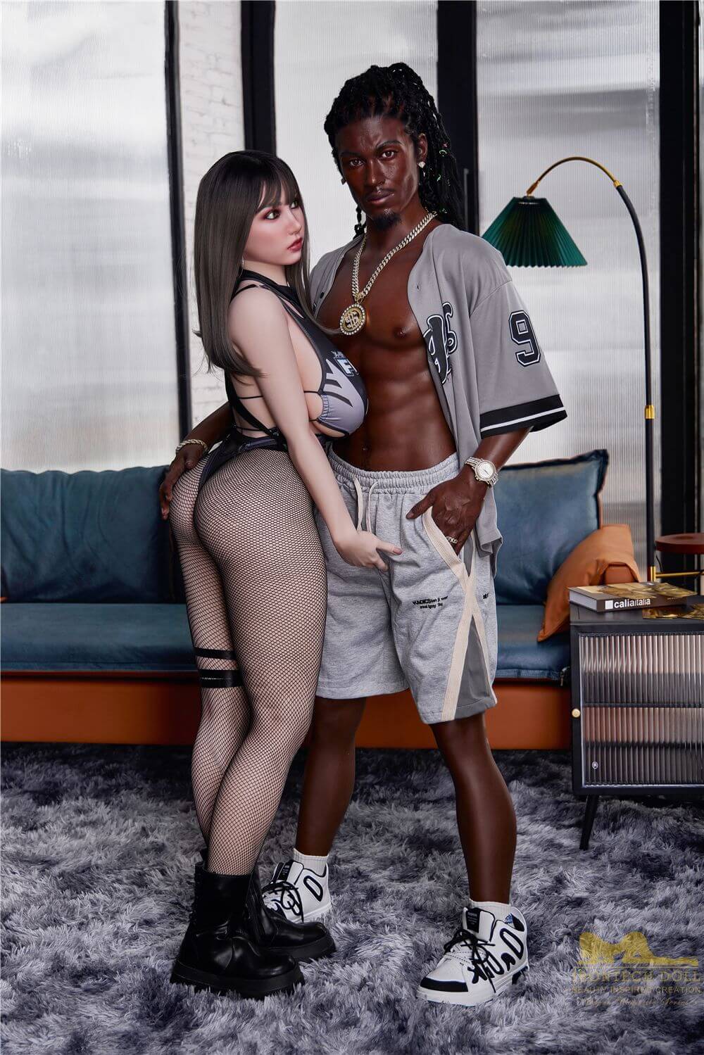 Maenliche Sexpuppe Black