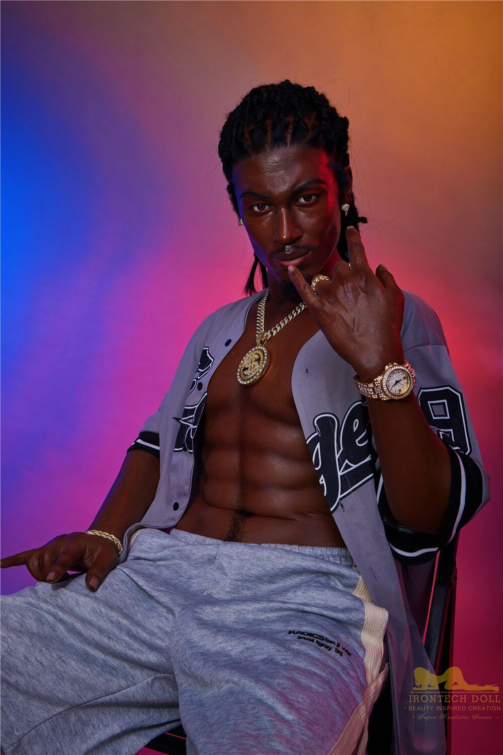 Maenliche Sexpuppe Black
