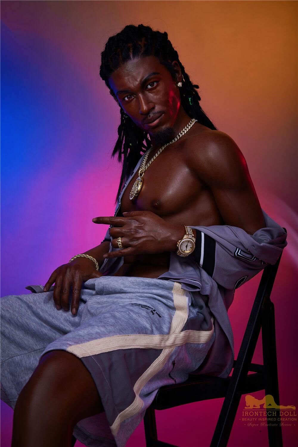 Maenliche Sexpuppe Black
