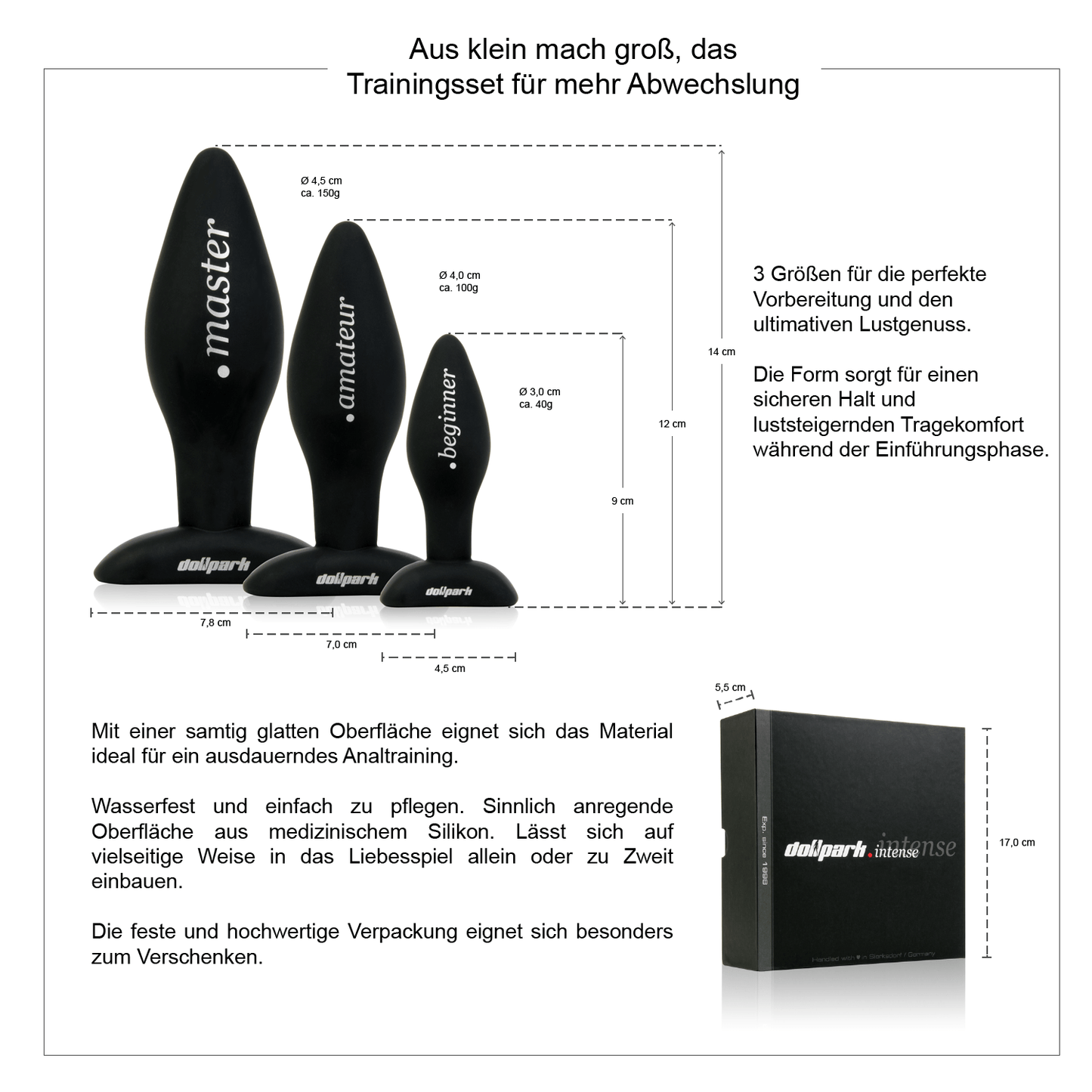 Anal Plugs 3er Set