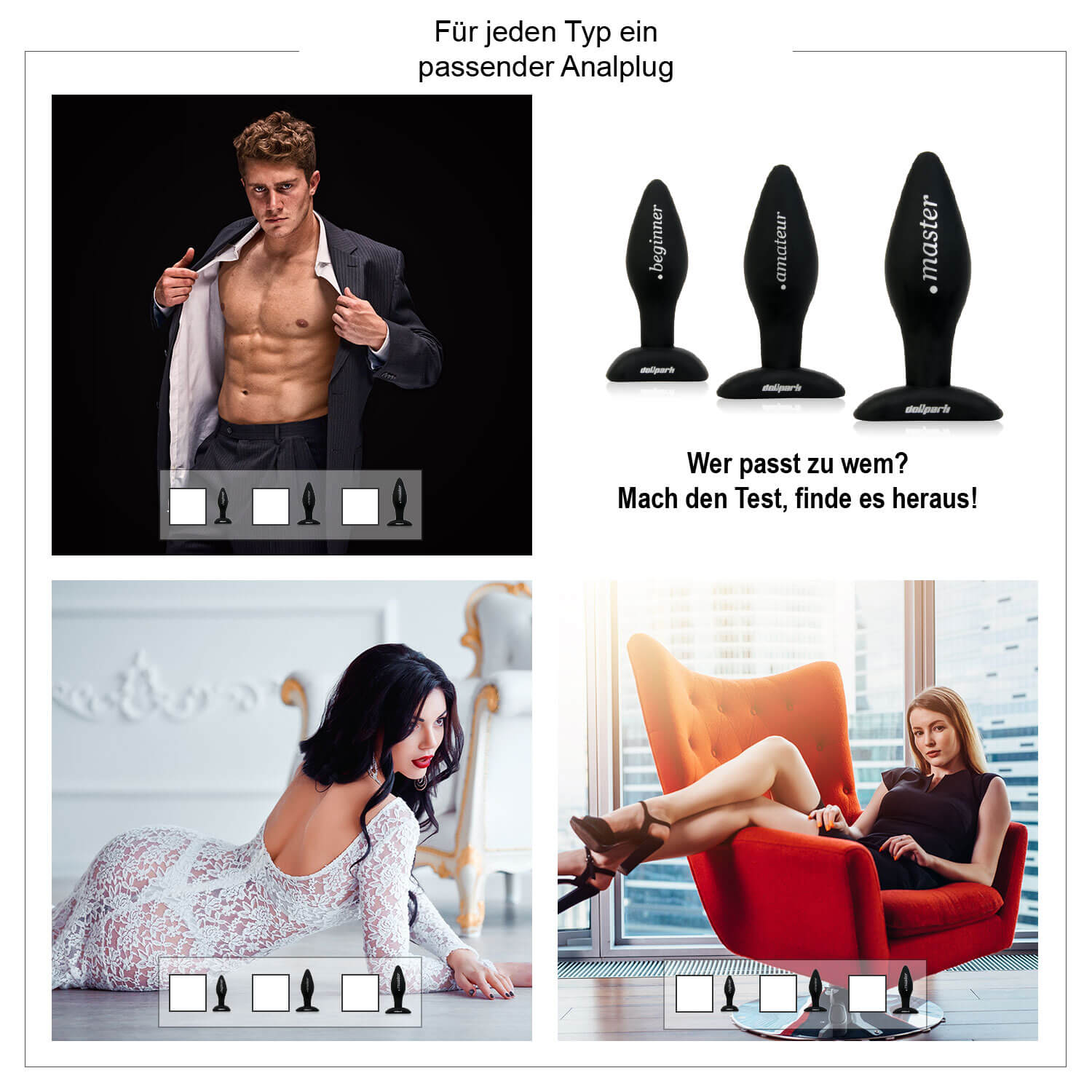 Anal Plugs 3er Set
